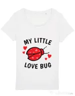 Tricou STANLEY STELLA dama My little love bug Alb