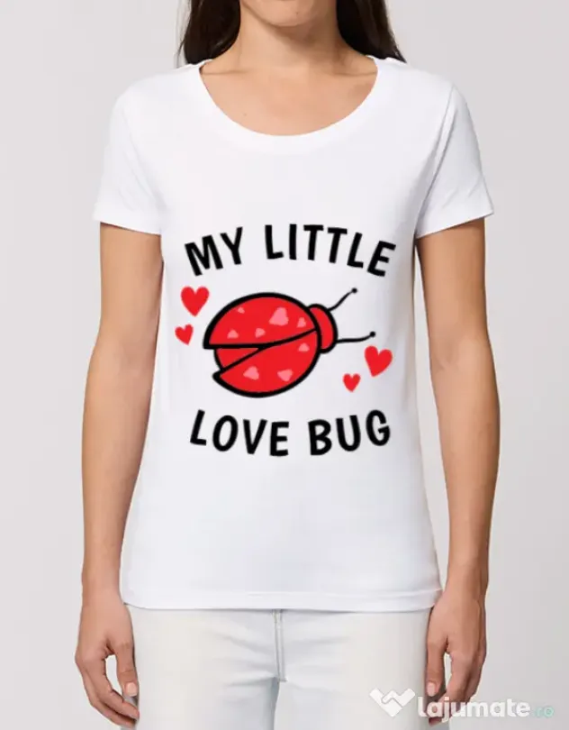 Tricou STANLEY STELLA dama My little love bug Alb