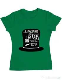 Tricou ADLER dama Stay on top Verde mediu