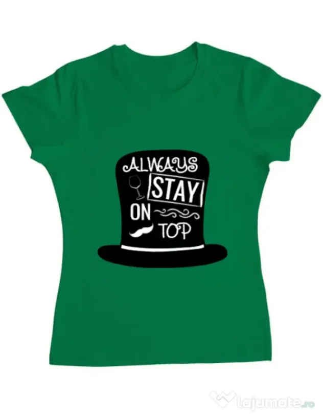 Tricou ADLER dama Stay on top Verde mediu