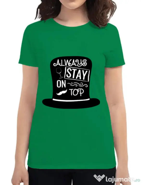 Tricou ADLER dama Stay on top Verde mediu