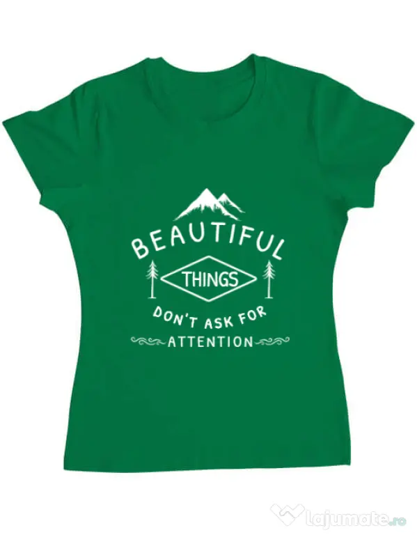 Tricou ADLER dama Beautiful things Verde mediu