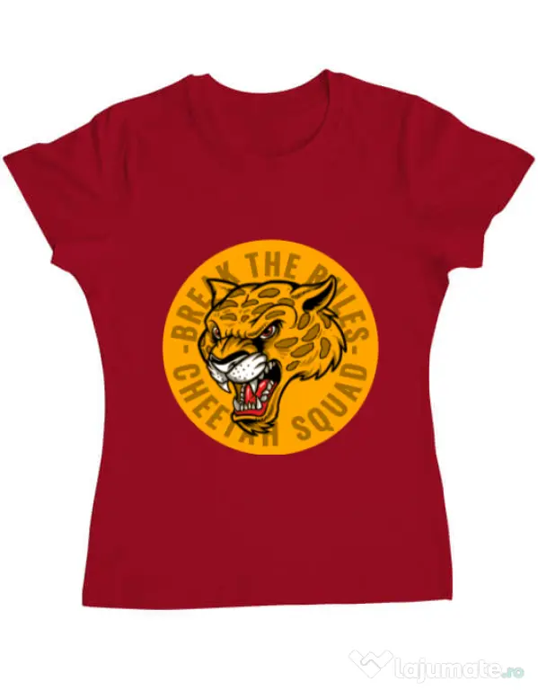 Tricou ADLER dama Break the rules Rosu