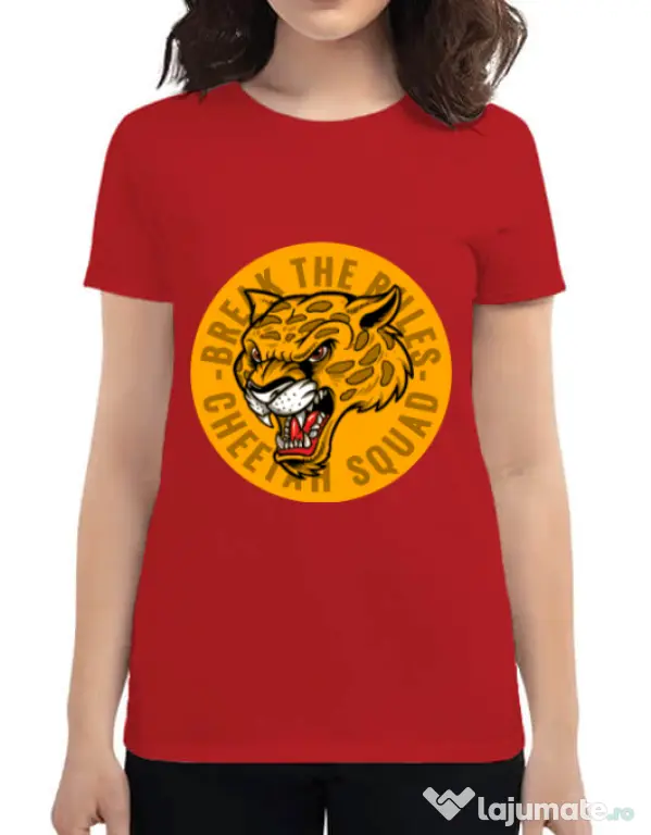 Tricou ADLER dama Break the rules Rosu