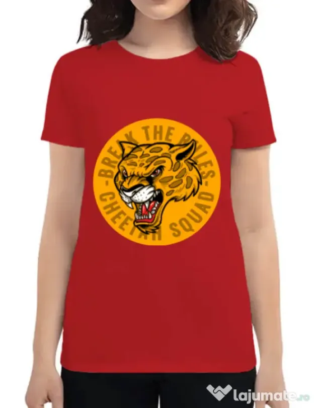 Tricou ADLER dama Break the rules Rosu