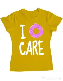 Tricou ADLER dama I donut care Galben