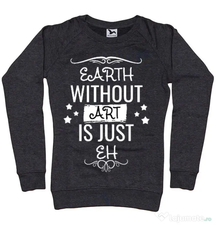 Bluza ADLER dama Earth without art Negru melanj