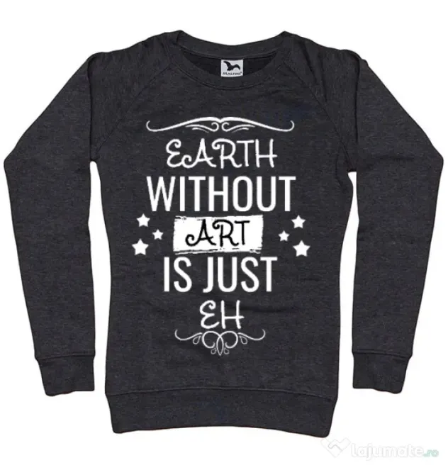 Bluza ADLER dama Earth without art Negru melanj
