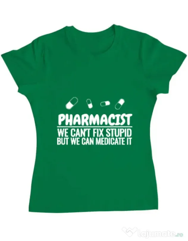 Tricou ADLER dama Pharmacist Verde mediu
