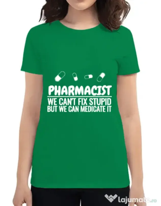Tricou ADLER dama Pharmacist Verde mediu