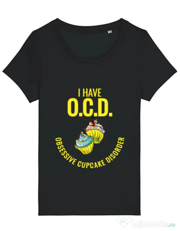Tricou STANLEY STELLA dama Obsessive cupcake disorder Negru