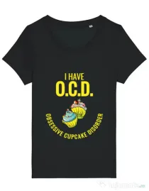 Tricou STANLEY STELLA dama Obsessive cupcake disorder Negru