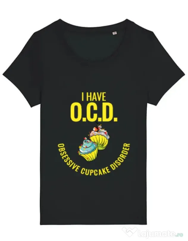 Tricou STANLEY STELLA dama Obsessive cupcake disorder Negru