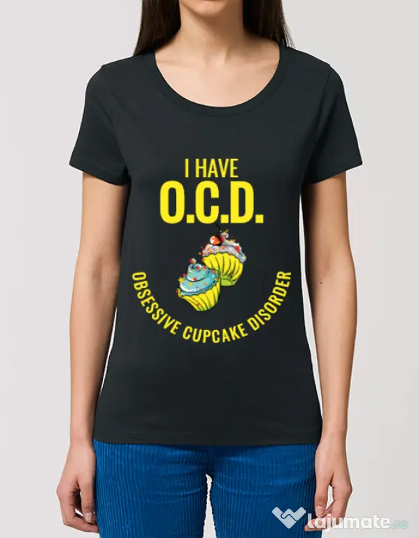 Tricou STANLEY STELLA dama Obsessive cupcake disorder Negru