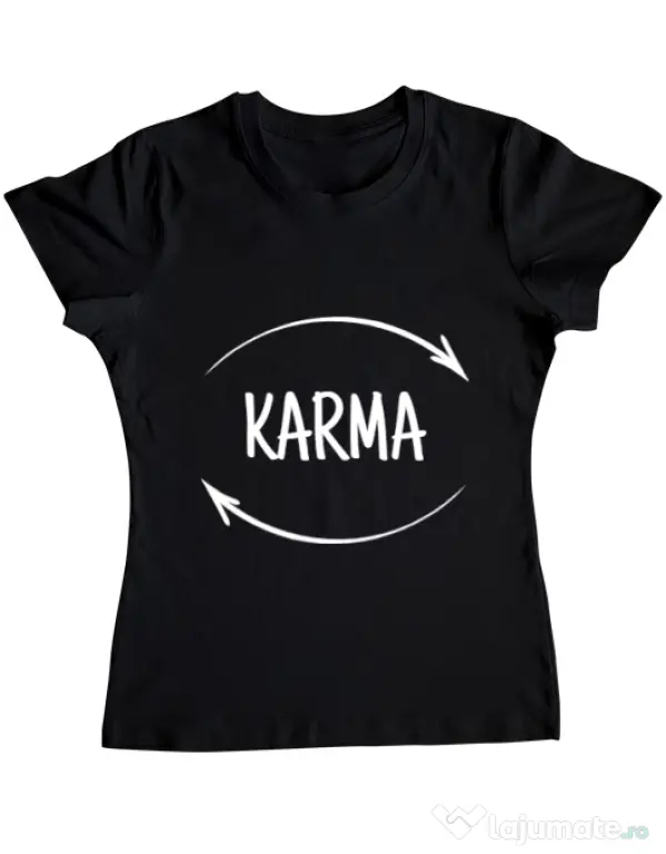 Tricou ADLER dama Karma Negru