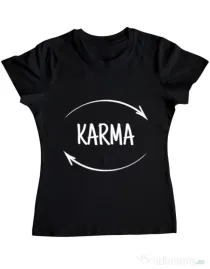 Tricou ADLER dama Karma Negru