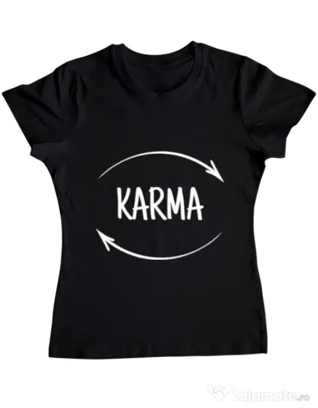 Tricou ADLER dama Karma Negru