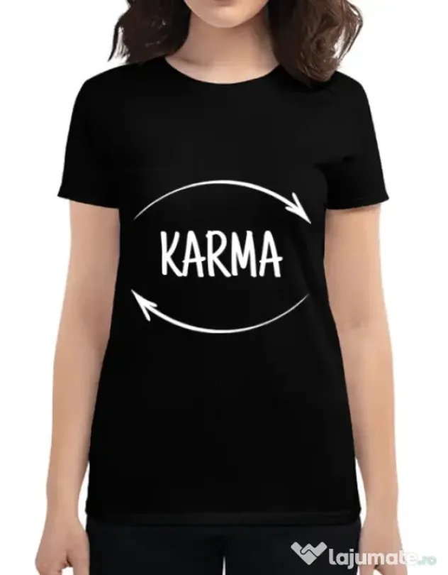 Tricou ADLER dama Karma Negru