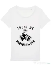 Tricou STANLEY STELLA dama I’m a photographer Alb