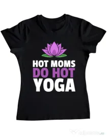 Tricou ADLER dama Hot yoga Negru