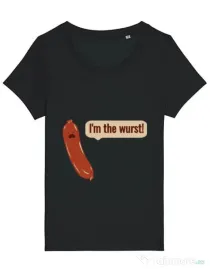 Tricou STANLEY STELLA dama I’m the wurst Negru