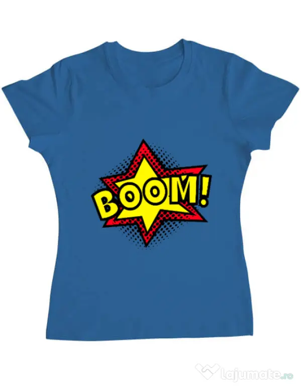 Tricou ADLER dama Boom! Albastru azuriu