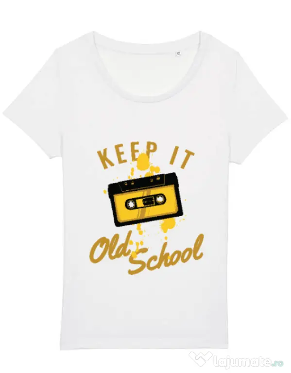 Tricou STANLEY STELLA dama Keep it old school Alb