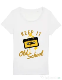 Tricou STANLEY STELLA dama Keep it old school Alb