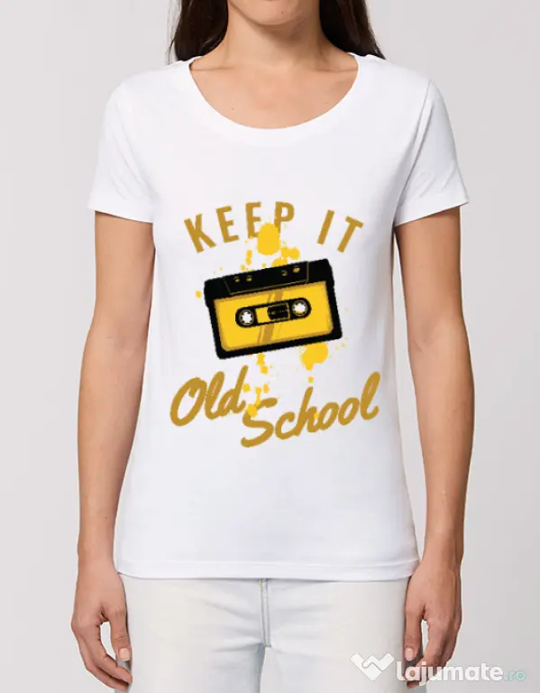 Tricou STANLEY STELLA dama Keep it old school Alb