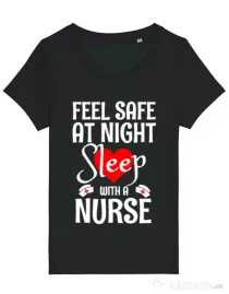 Tricou STANLEY STELLA dama Feel safe at night Negru