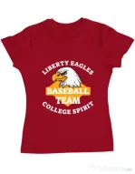 Tricou ADLER dama Liberty eagles Rosu