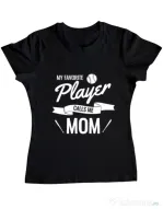 Tricou ADLER dama My favorite player Negru