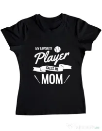 Tricou ADLER dama My favorite player Negru