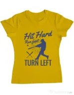 Tricou ADLER dama Hit hard Galben
