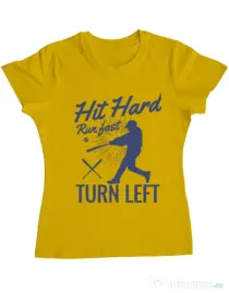 Tricou ADLER dama Hit hard Galben