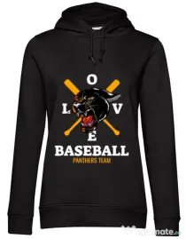 Hoodie dama cu gluga Panthers team Negru