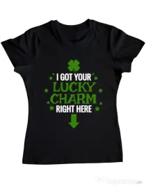 Tricou ADLER dama Lucky charm Negru