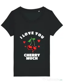 Tricou STANLEY STELLA dama Love you cherry much Negru