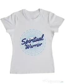 Tricou ADLER dama Spiritual warrior Alb