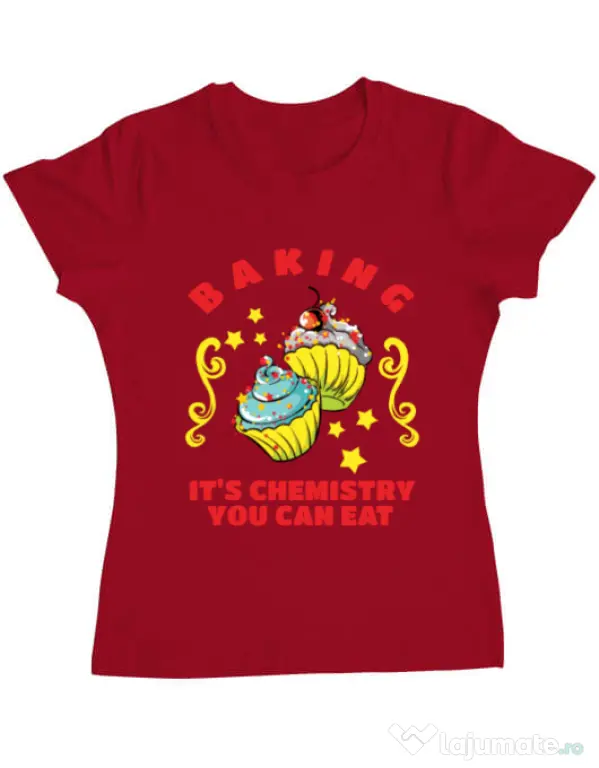 Tricou ADLER dama Baking Rosu