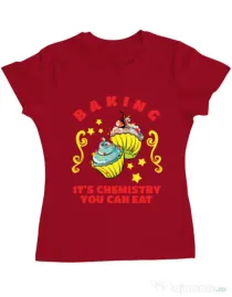 Tricou ADLER dama Baking Rosu