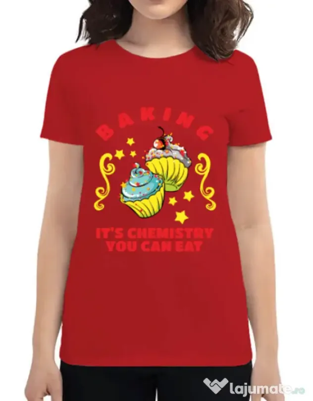 Tricou ADLER dama Baking Rosu