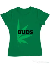 Tricou ADLER dama Best buds 2 Verde mediu
