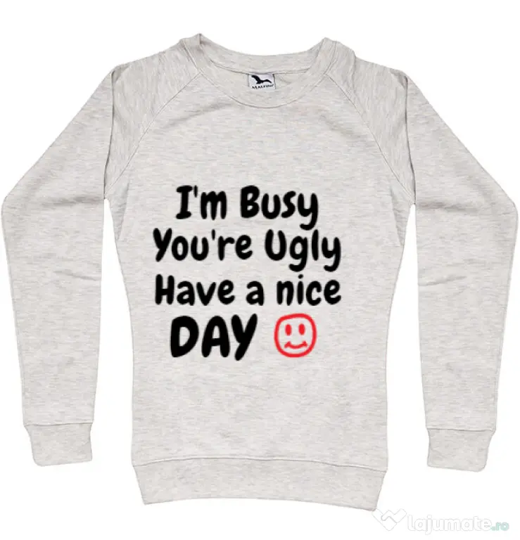 Bluza ADLER dama I am busy Migdala melanj