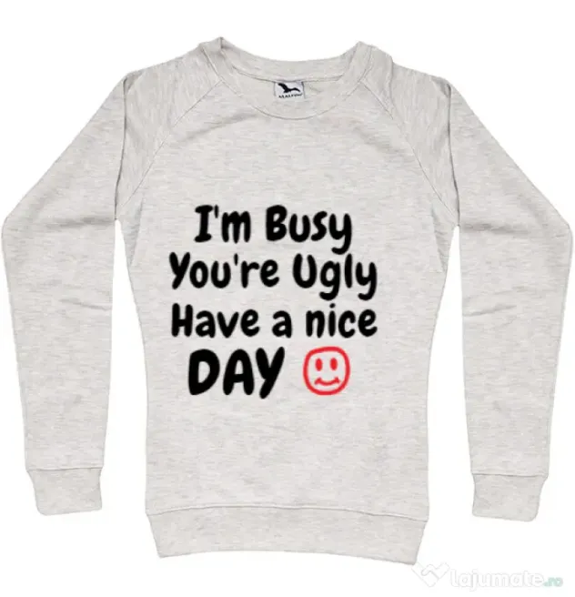 Bluza ADLER dama I am busy Migdala melanj