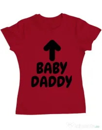 Tricou ADLER dama Baby daddy Rosu