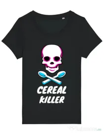 Tricou STANLEY STELLA dama Cereal killer Negru