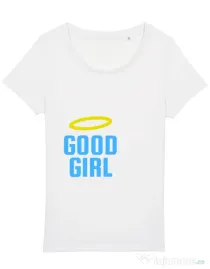 Tricou STANLEY STELLA dama Good girl Alb