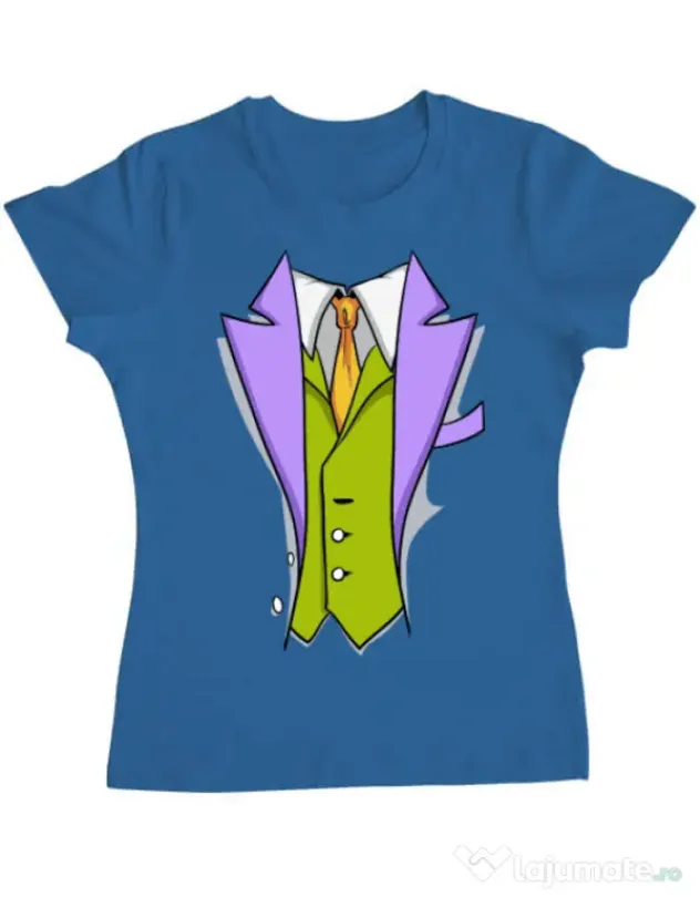 Tricou ADLER dama Gentleman suit Albastru azuriu