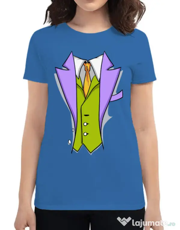 Tricou ADLER dama Gentleman suit Albastru azuriu
